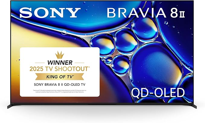 Sony BRAVIA 8 II OLED TV - Best for Cinematic Experience Electronics and Gadgets
