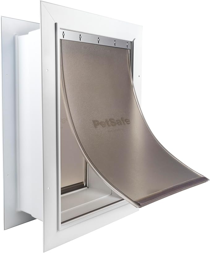 PetSafe Wall Entry Dual Flap Pet Door with Closing Panel - Best Value Dual-Flap Wall Entry Home and Furniture